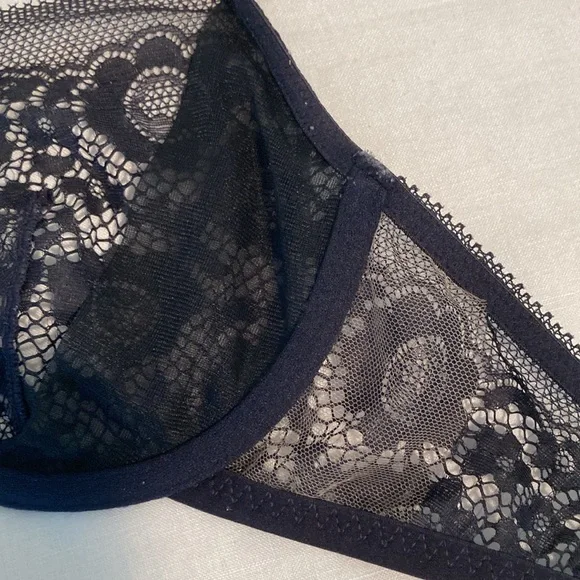 Beija London lingerie lace bra blue 34D - Picture 6 of 16